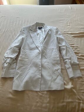 Light Gray Women's Blazer Jacket
